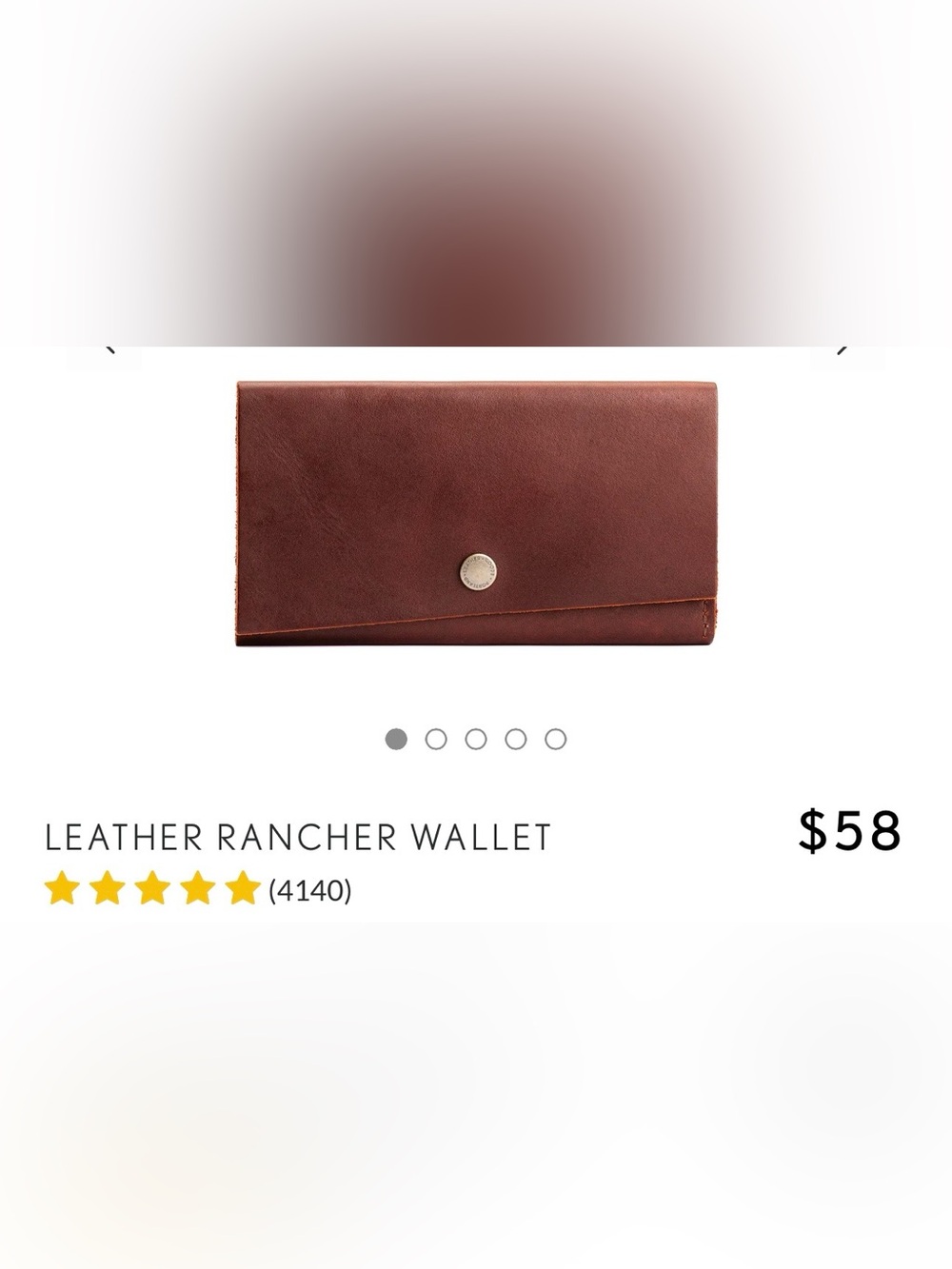 Portland Leather Brown Rancher Wallet - Picture 7 of 15